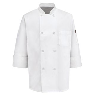 Chef Designs Mens Ten Knot Button Chef Coat 