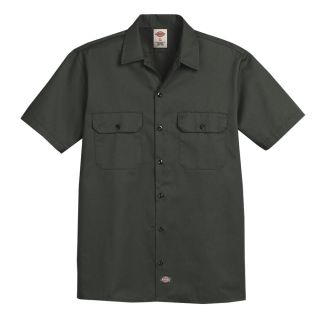 Mens Short-Sleeve Traditional Work Shirt-