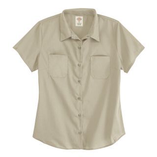 Womens Short-Sleeve Industrial Work Shirt-