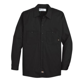 Mens Industrial Cotton Long-Sleeve Work Shirt-
