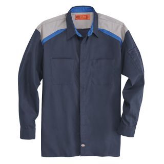 Mens Tricolor Long-Sleeve Shop Shirt-Dickies®