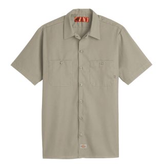Mens Industrial Short-Sleeve Work Shirt-