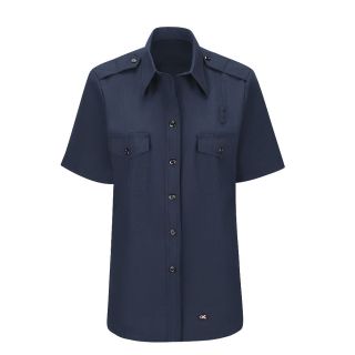 Womens Short Sleeve Classic Fire Chief Shirt-Workrite FR
