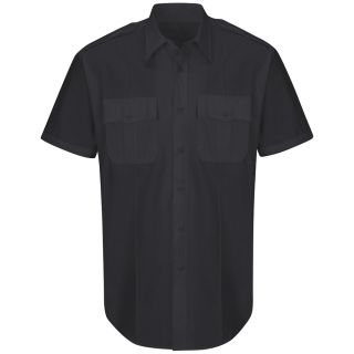 New Dimension Plus Short Sleeve Poplin Shirt-Horace Small