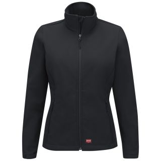Womens Deluxe Soft Shell Jacket-Red Kap