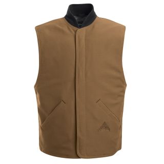 Mens Heavyweight FR Brown Duck Vest Jacket Liner-Bulwark