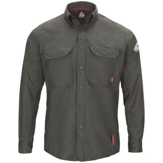 Bulwark® Industrial Shirts IQ SERIES Long Sleeve Comfort Woven Lightweight Shirt-Bulwark