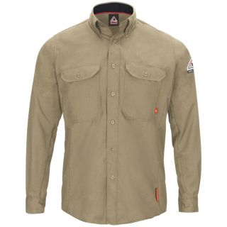 Mens iQ Series Comfort Woven Long Sleeve Lightweight Shirt-Bulwark