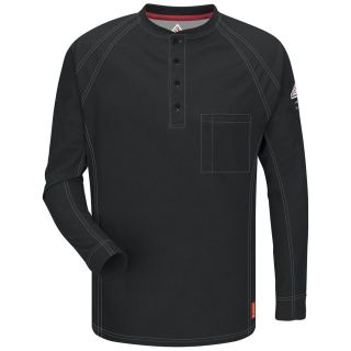 IQ Series Mens Comfort Knit Long Sleeve Henley with Insect Shield-Bulwark�