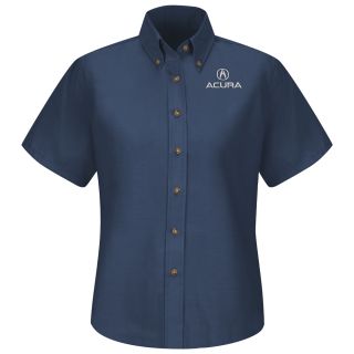 Acura Womens Short Sleeve Poplin Dress Shirt - 1108NV-