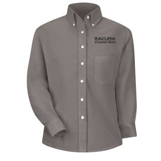Red Kap® Branded Industrial Auto Acura Accelerated F LS Oxford Shirt -GY-Red kap