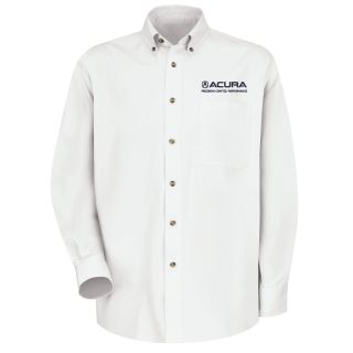 Red Kap® Branded Industrial Auto Acura Precision M LS Twill Shirt - WH-Red kap
