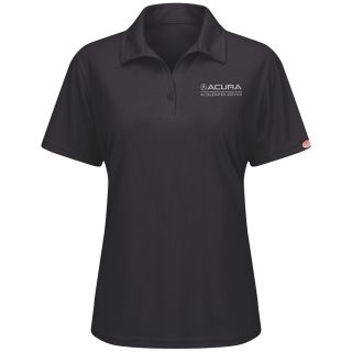 Acura Accelerated Womens Performance Knit Flex Series Pro Polo - 5108BK-