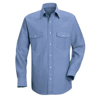 Mens Long Sleeve Deluxe Western Style Shirt-