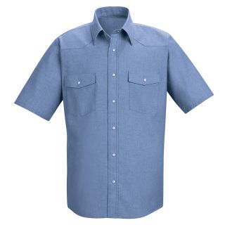 Mens Short Sleeve Deluxe Western Style Shirt-
