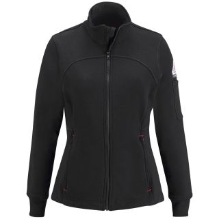 Bulwark® Industrial Outerwear Female Zip Front Fleece Jacket-Cotton/Spandex Blend-Bulwark