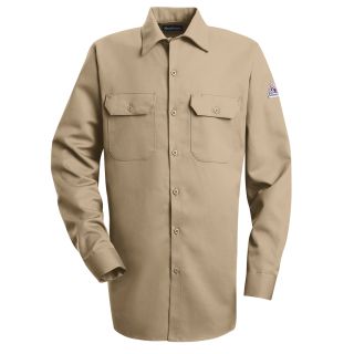 TICOMELA FR Shirts for Men Flame Resistant Shirt 88% Cotton Twill/12% Nylon7oz Light Weight Mens Uniform Shirt 