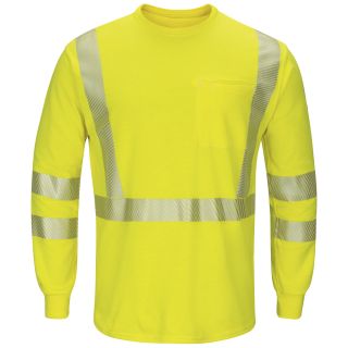 Bulwark® Industrial Shirts Hi-Visibility Lightweight Long Sleeve T-Shirt-Bulwark