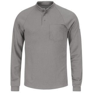 Bulwark® Industrial Shirts Long Sleeve Henley Shirt- CoolTouch 2-Bulwark