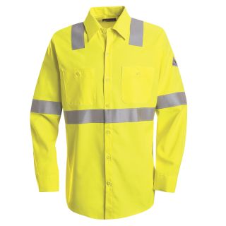 Bulwark® Industrial Shirts Hi-Visibility Flame-Resistant Work Shirt - CoolTouch 2 - 7 oz.-Bulwark