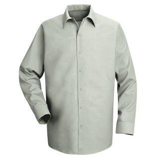 Mens Long Sleeve Specialized Pocketless Work Shirt-