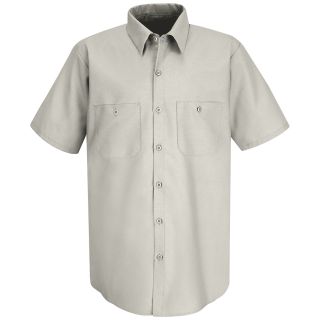 Mens Short Sleeve Industrial Work Shirt-