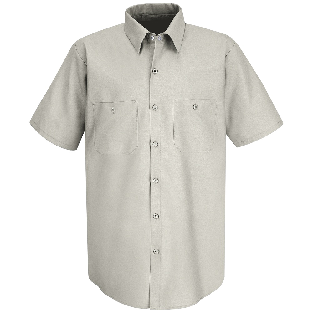 Buy Mens Short Sleeve Industrial Work Shirt - Red Kap Online at Best ...