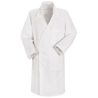 Averills Sharper Uniforms Collarless Poly/Cotton Butcher Wrap with Pockets 