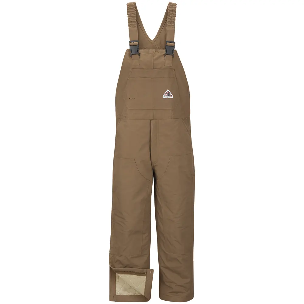 Bulwark® Industrial Bibs and Coveralls Brown Duck Insulated Bib Overall-Bulwark