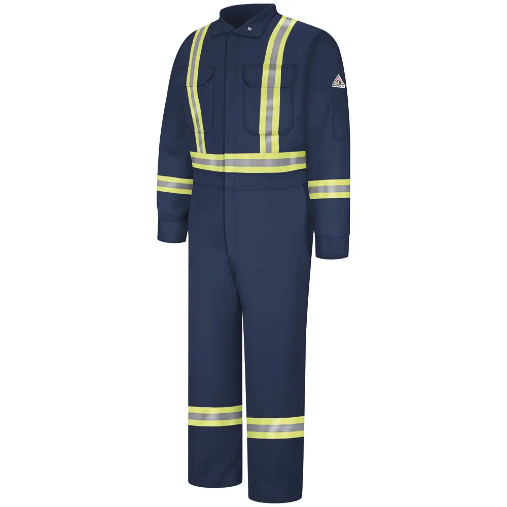 Men&#8216;s Midweight FR Premium Coverall with Reflective Trim-Bulwark