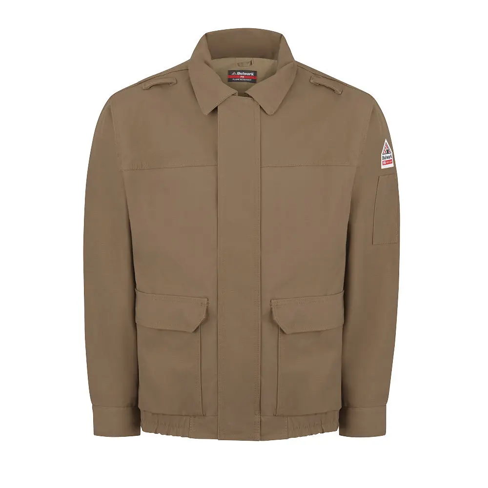 Brown Duck Lined Bomber Jacket-