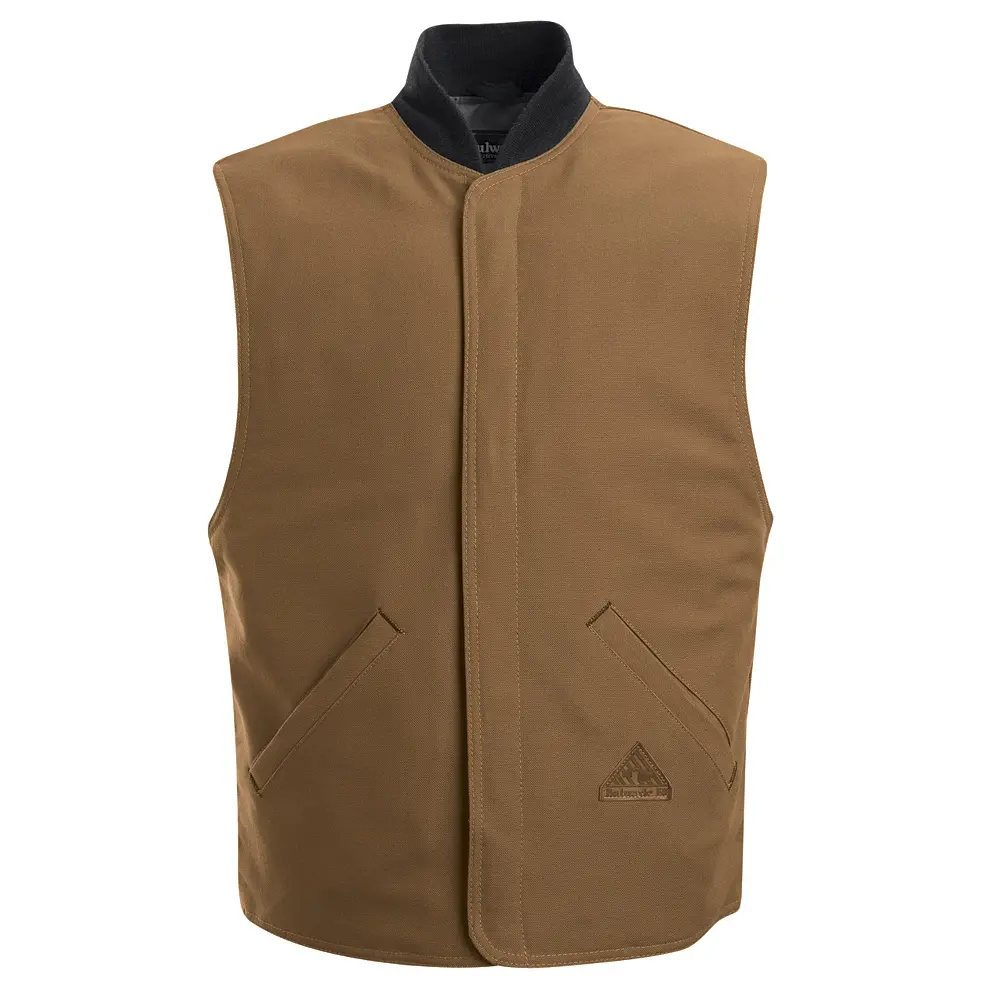 Bulwark® Industrial Outerwear Brown Duck Vest Jacket Liner - EXCEL FR ComforTouch-Bulwark