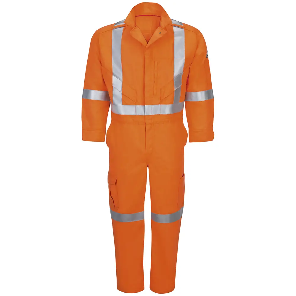 IQ Series Endurance Collection Men&#8216;s FR Premium Coverall with Reflective Trim-Bulwark