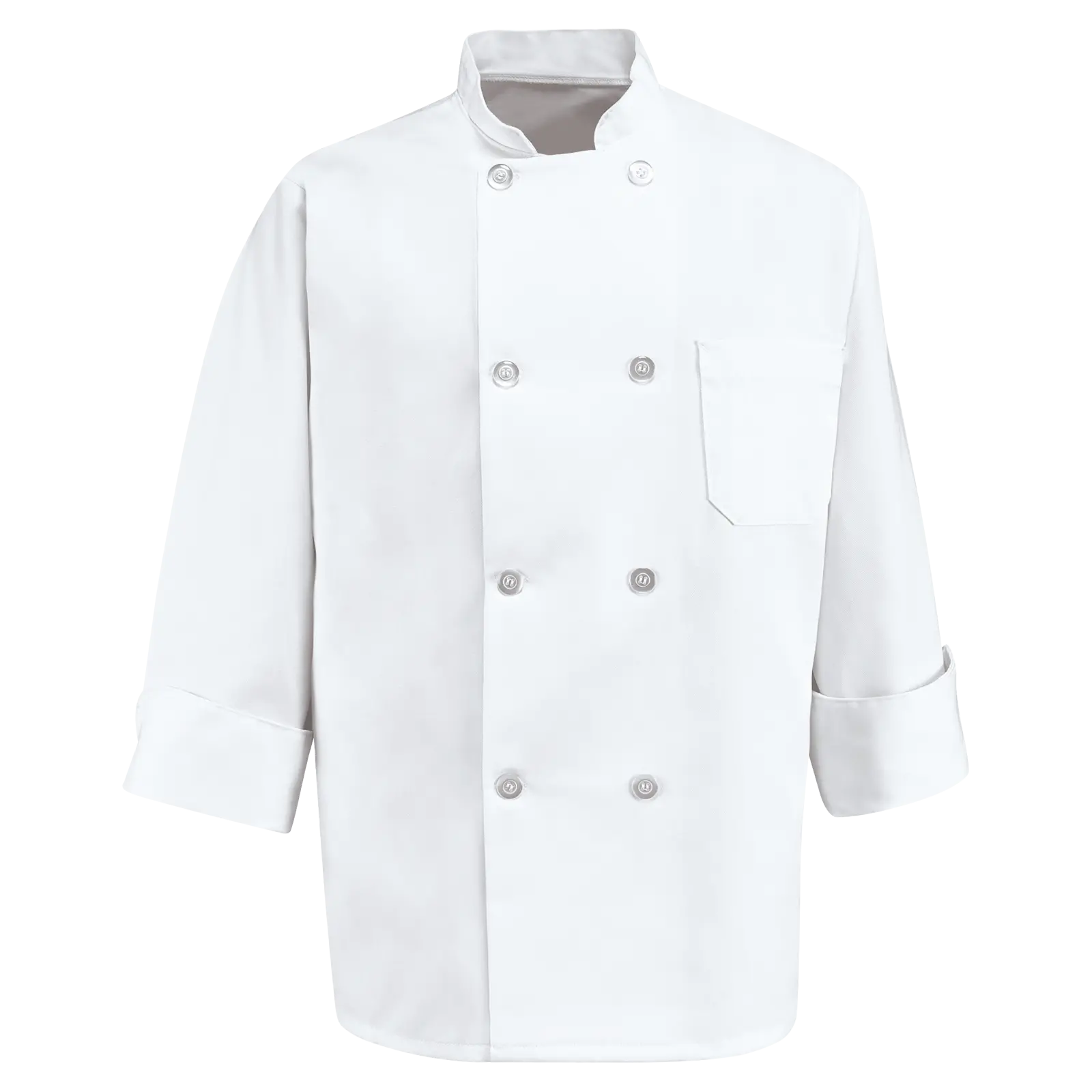 Eight Pearl Button Chef Coat-