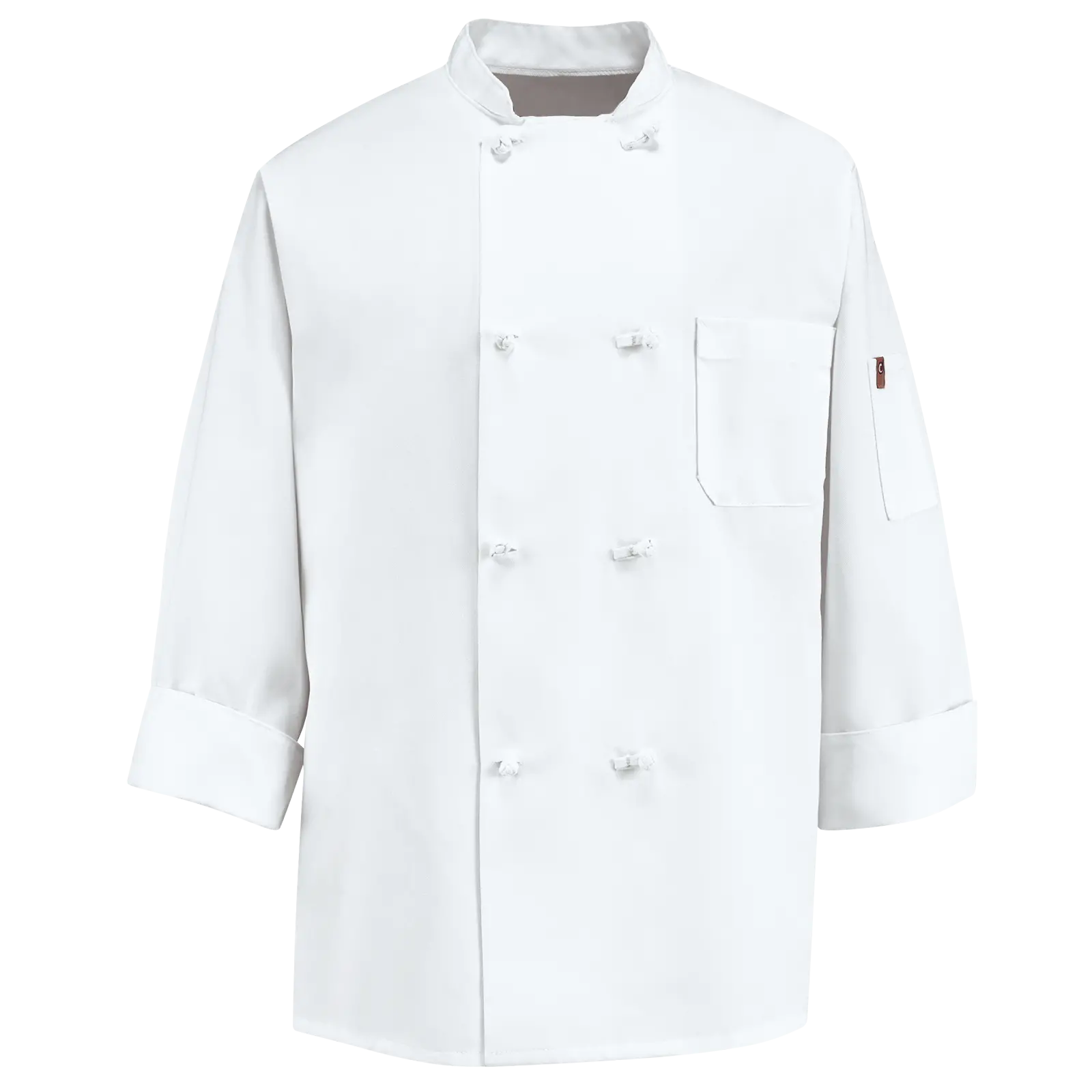 Eight Pearl Button Chef Coat with Thermometer Pocket-Chef Designs