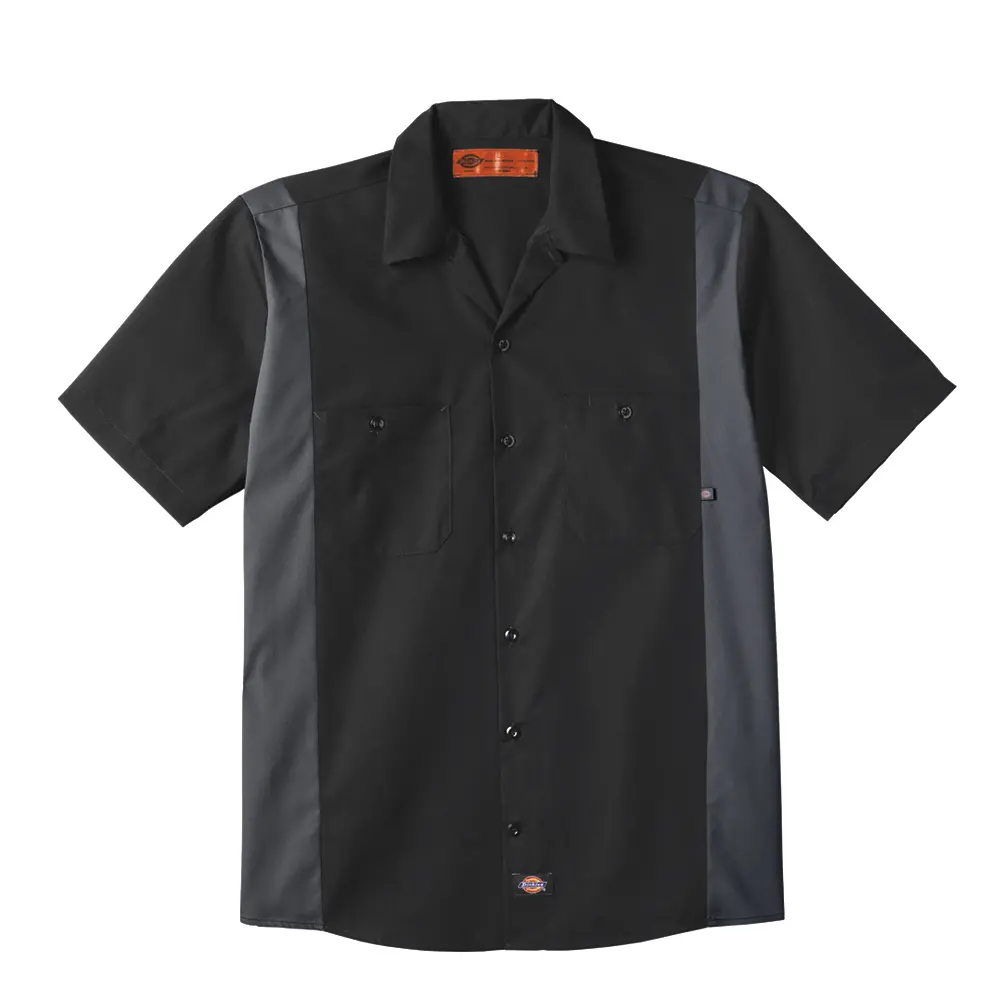 Men&#8216;s Industrial Color Block Short-Sleeve Shirt-