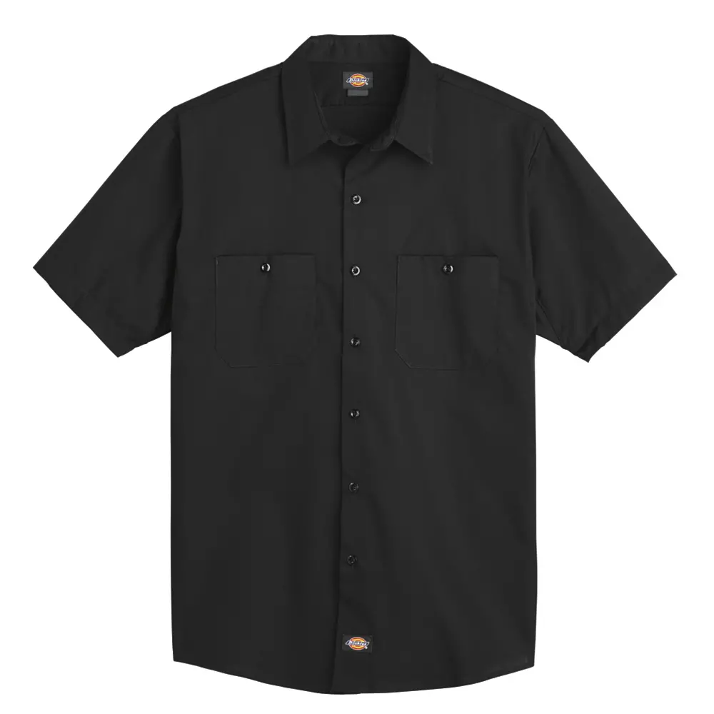Men&#39;s Industrial Worktech Ventilated Short&#45;Sleeve Work Shirt With Cooling Mesh-Dickies