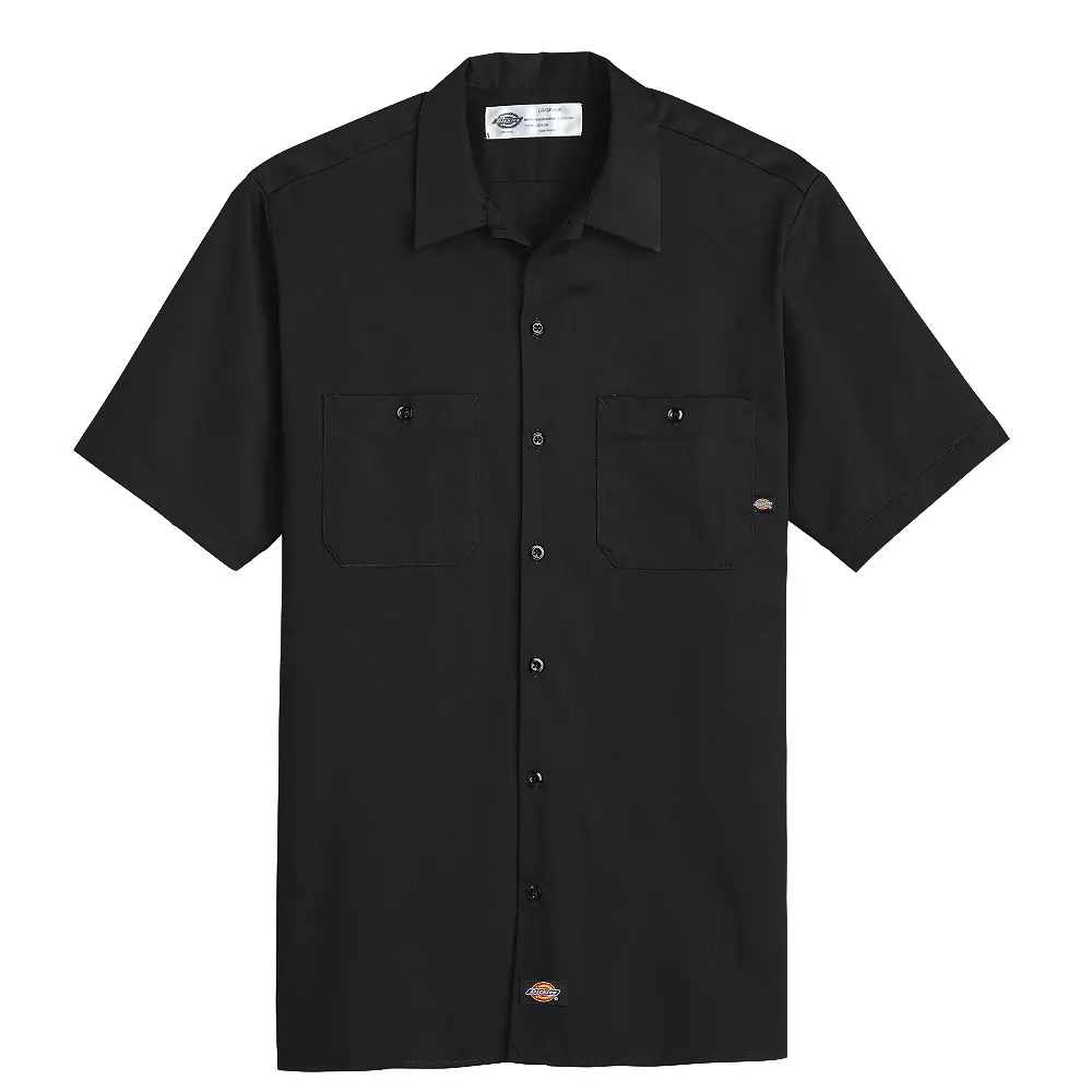 Men&#8216;s Industrial Cotton Short-Sleeve Work Shirt-