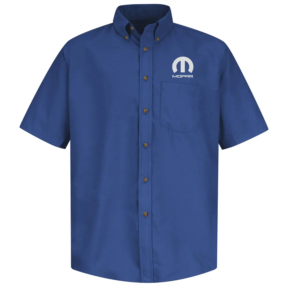 Mopar Men&#8216;s Short Sleeve Poplin Dress Shirt-