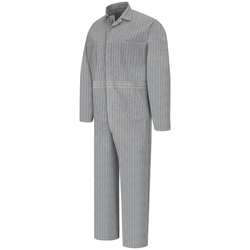 Button-Front Cotton Coverall-Red Kap