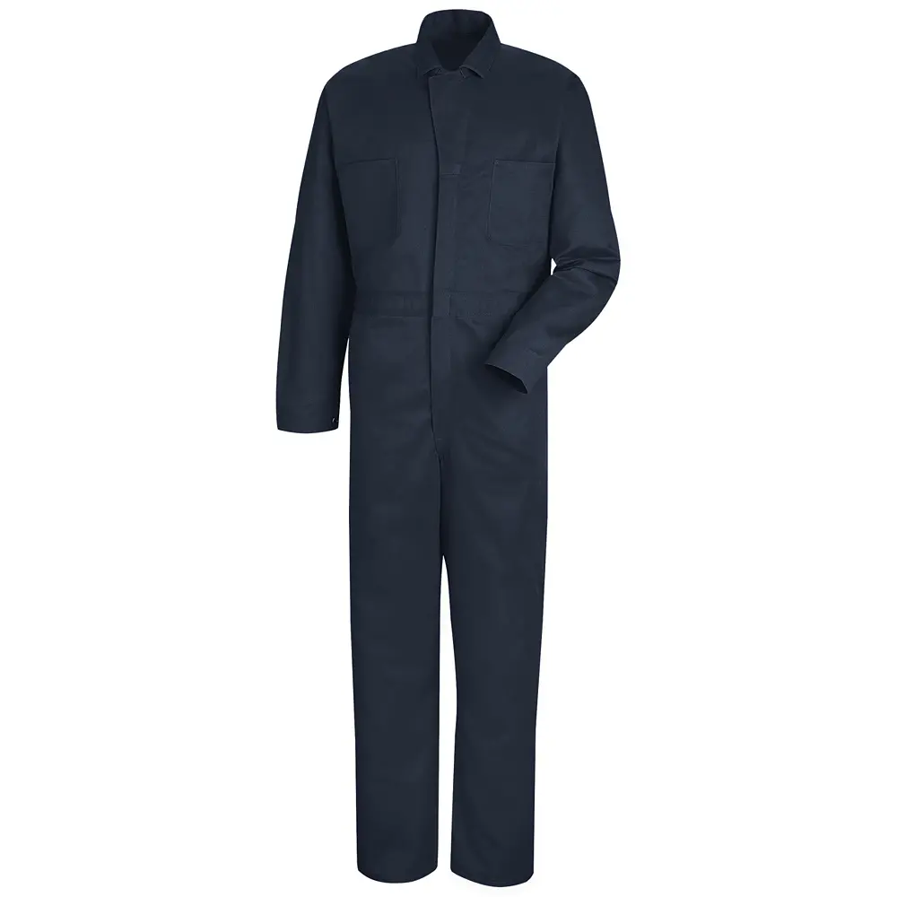 Men&#8216;s Button-Front Cotton Coverall-Red Kap