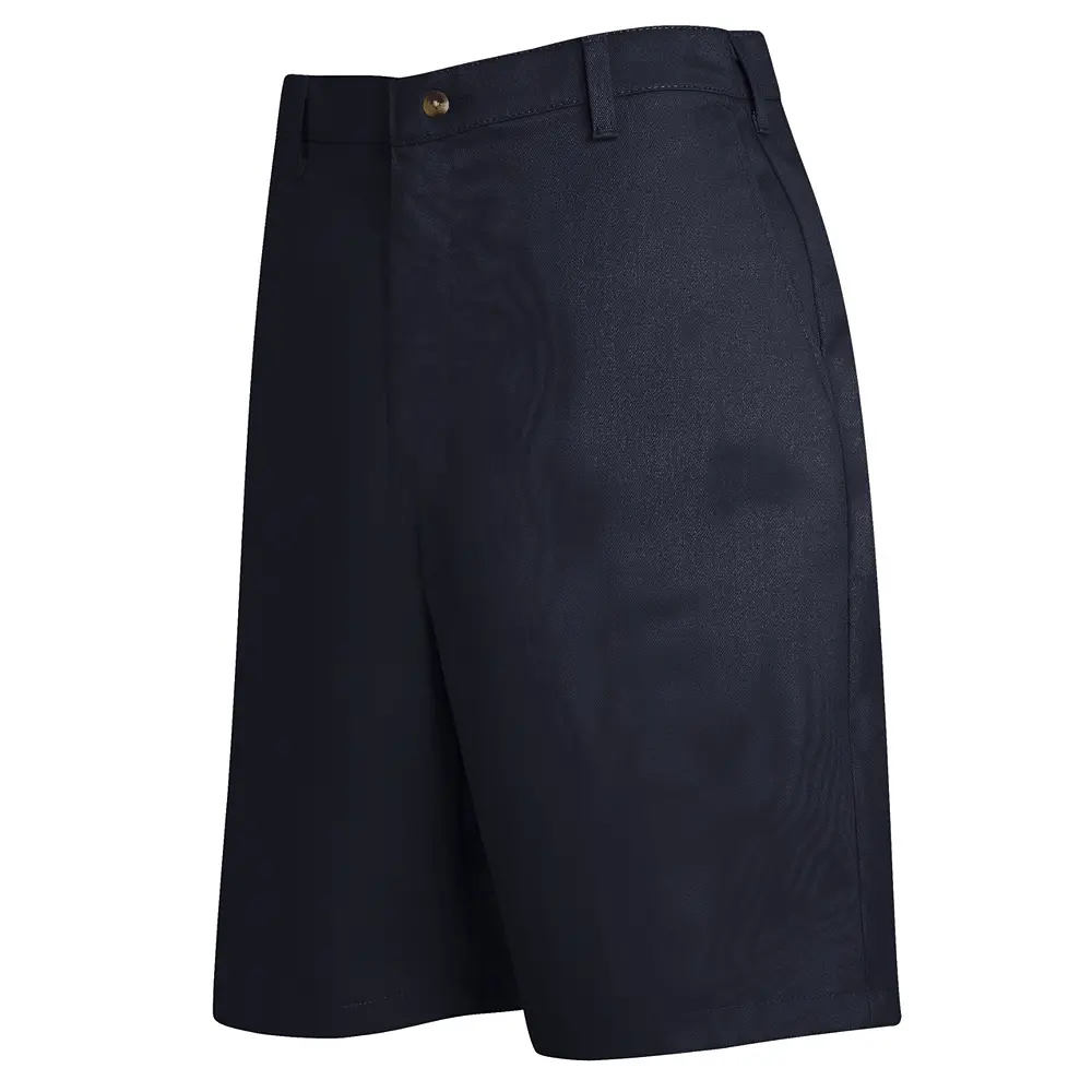 Men&#8216;s Cotton Casual Plain Front Shorts-Red Kap