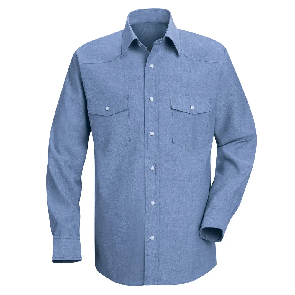 Red Kap® Industrial Shirts Mens Deluxe Western Style Shirt-Red Kap