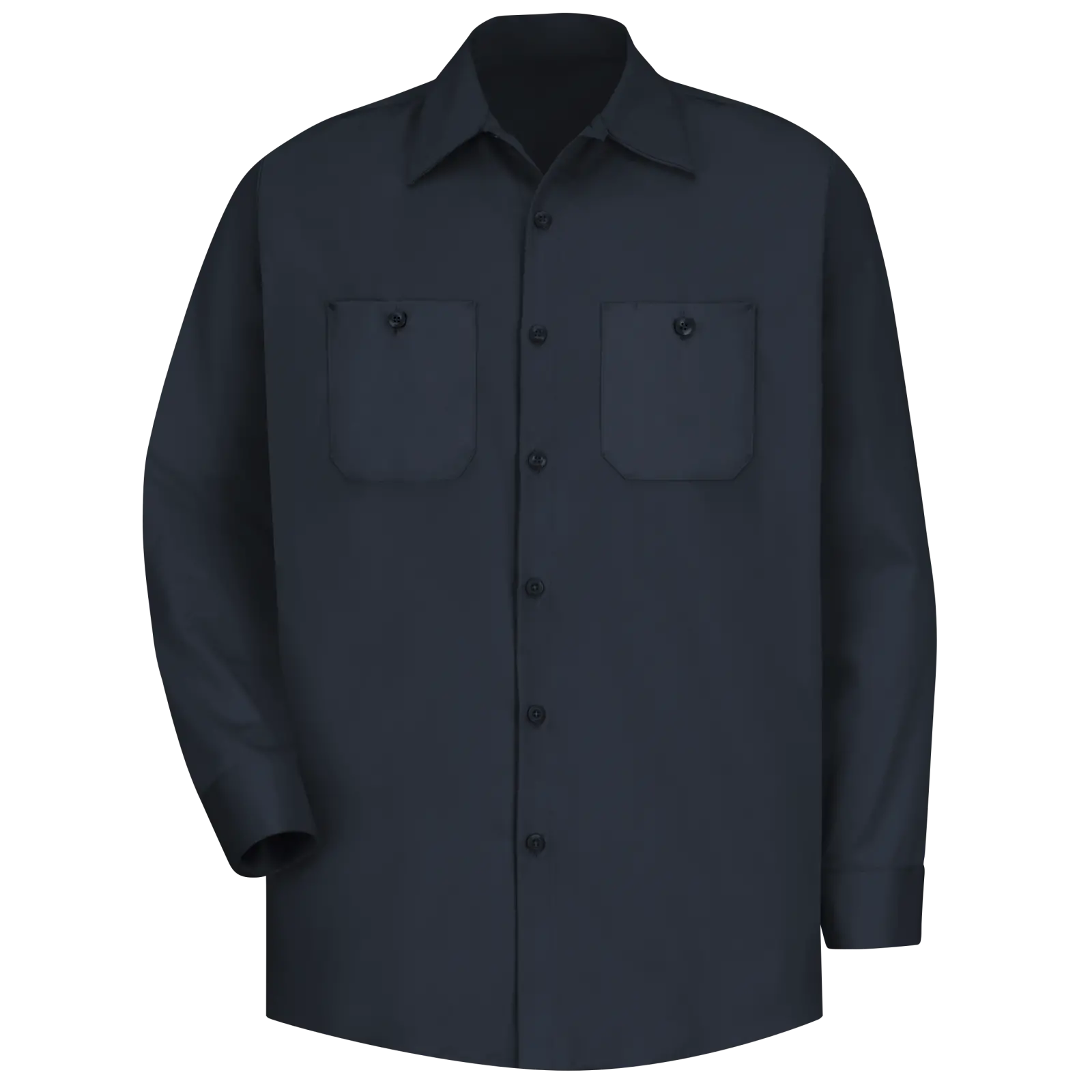 Men&#8216;s Long Sleeve Wrinkle-Resistant Cotton Work Shirt-