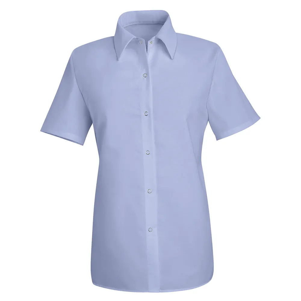 Women&#8216;s Short Sleeve Specialized Pocketless Work Shirt-