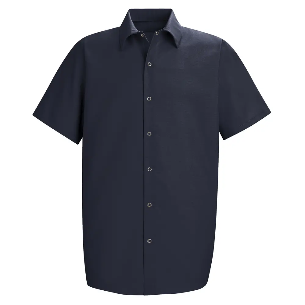 Men&#8216;s Short Sleeve Specialized Pocketless Work Shirt-