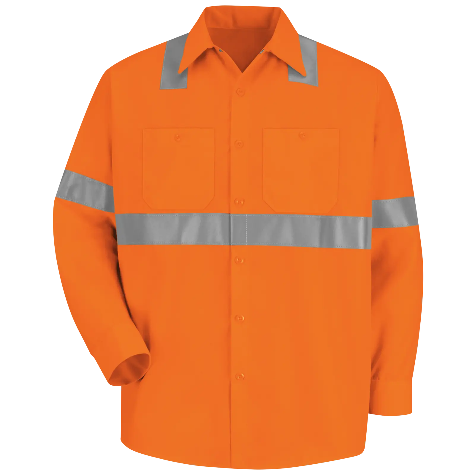 Men&#8216;s Hi-Visibility Long Sleeve Work Shirt - Type R, Class 2-