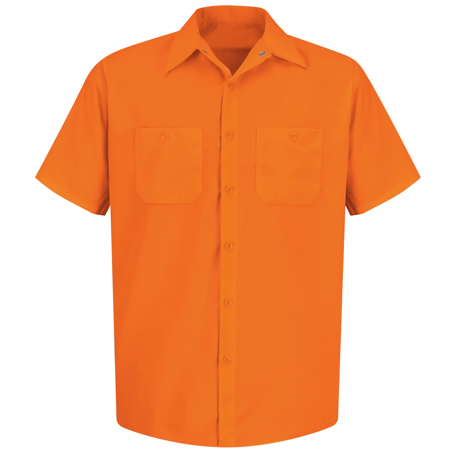 Short Sleeve Enhanced Visibility Work Shirt-Red Kap