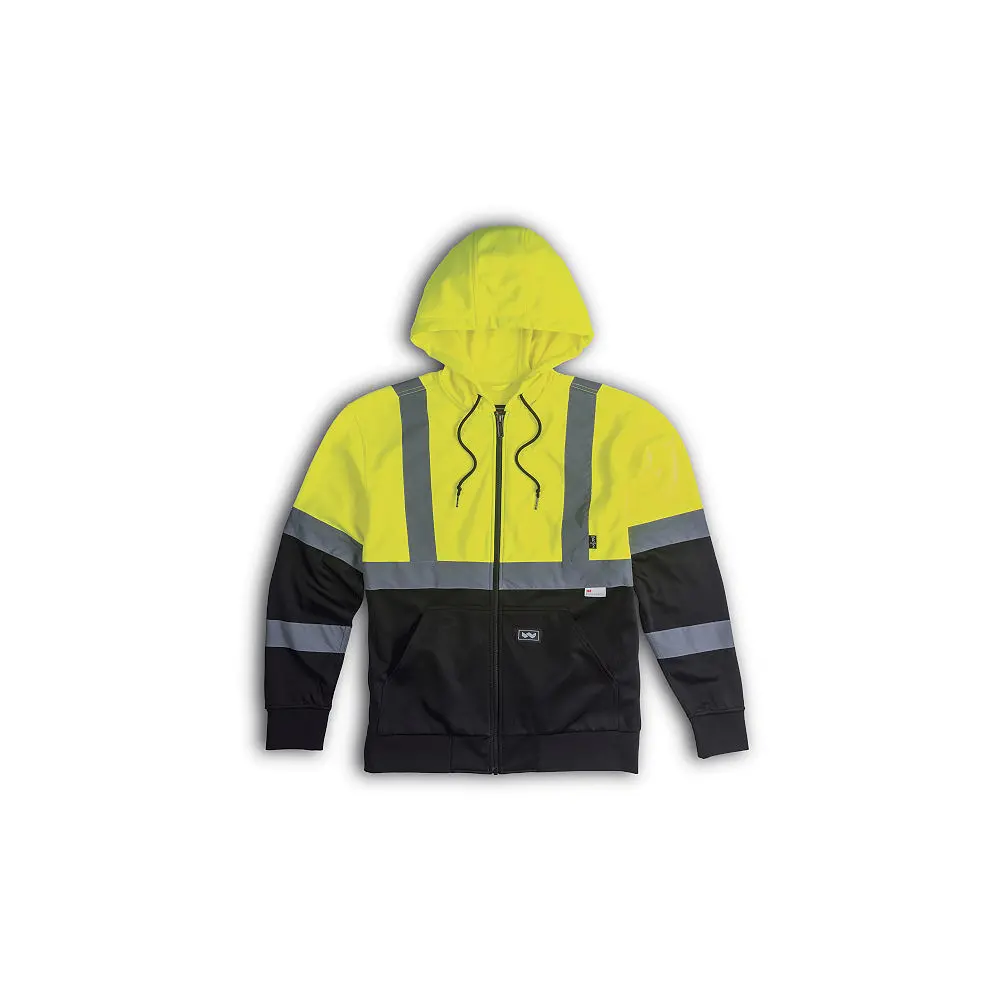 Hi-Vis ANSI II Fleece Safety Hoodie-Walls