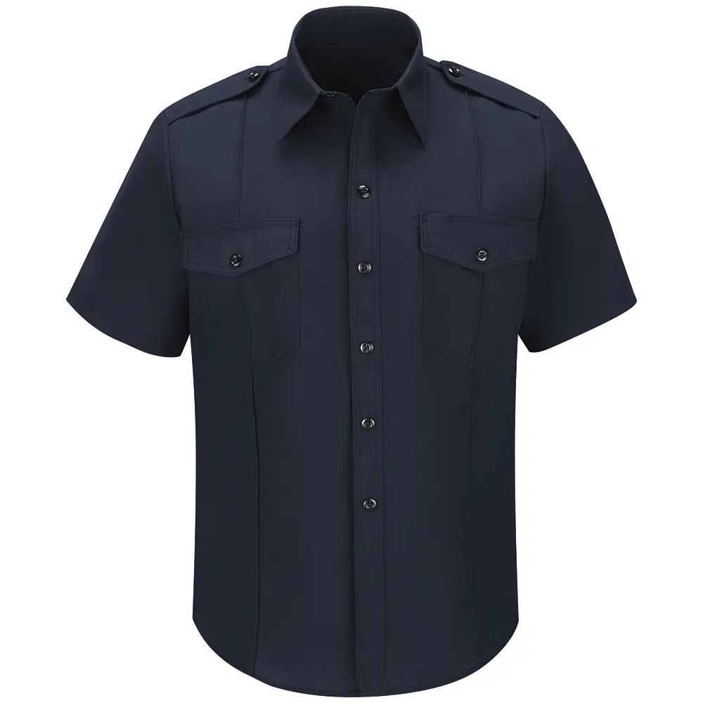 Men&#8216;s Classic Short Sleeve Fire Chief Shirt-Workrite Fire Service